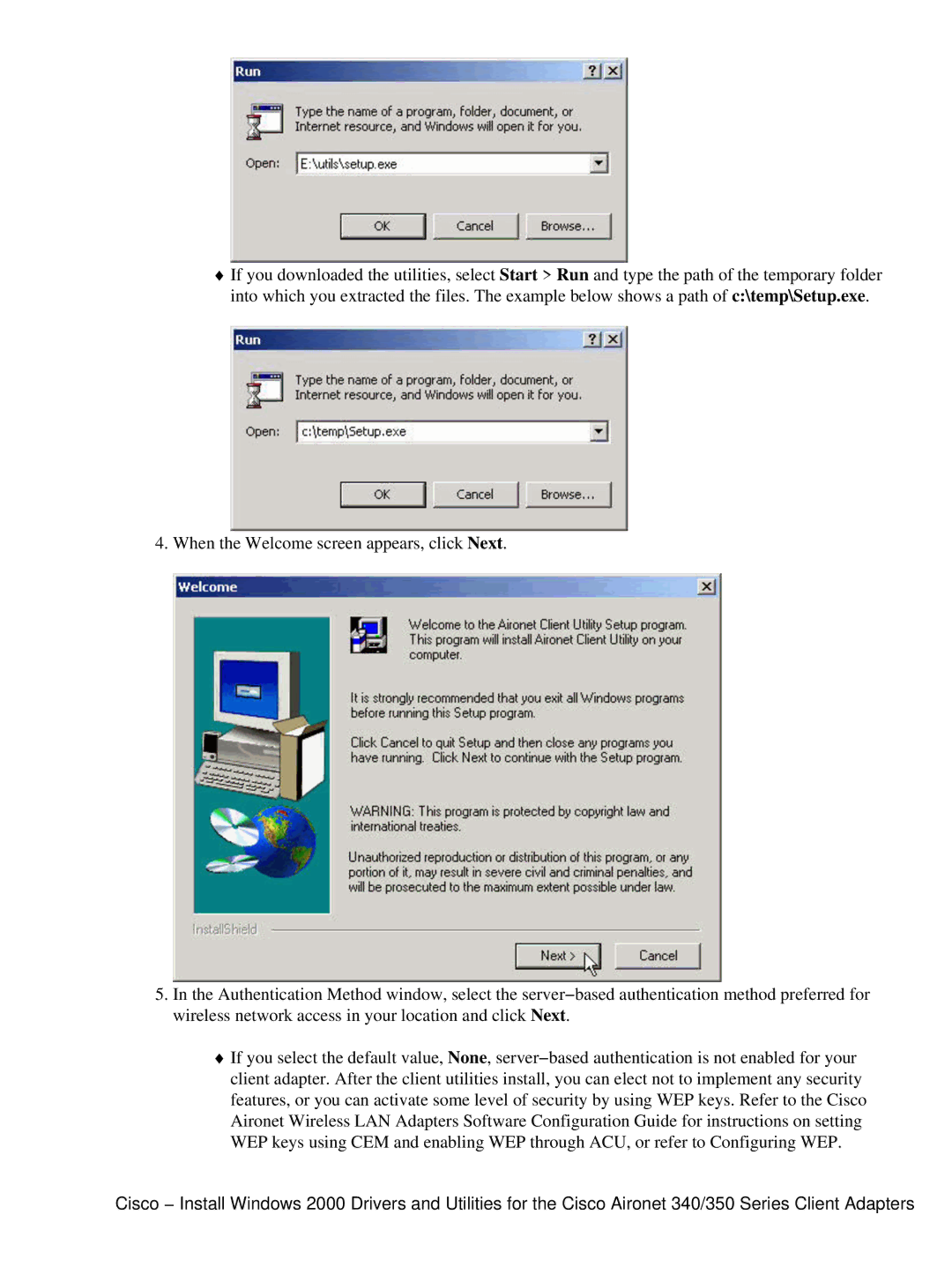 Cisco Systems 350, 340 manual 