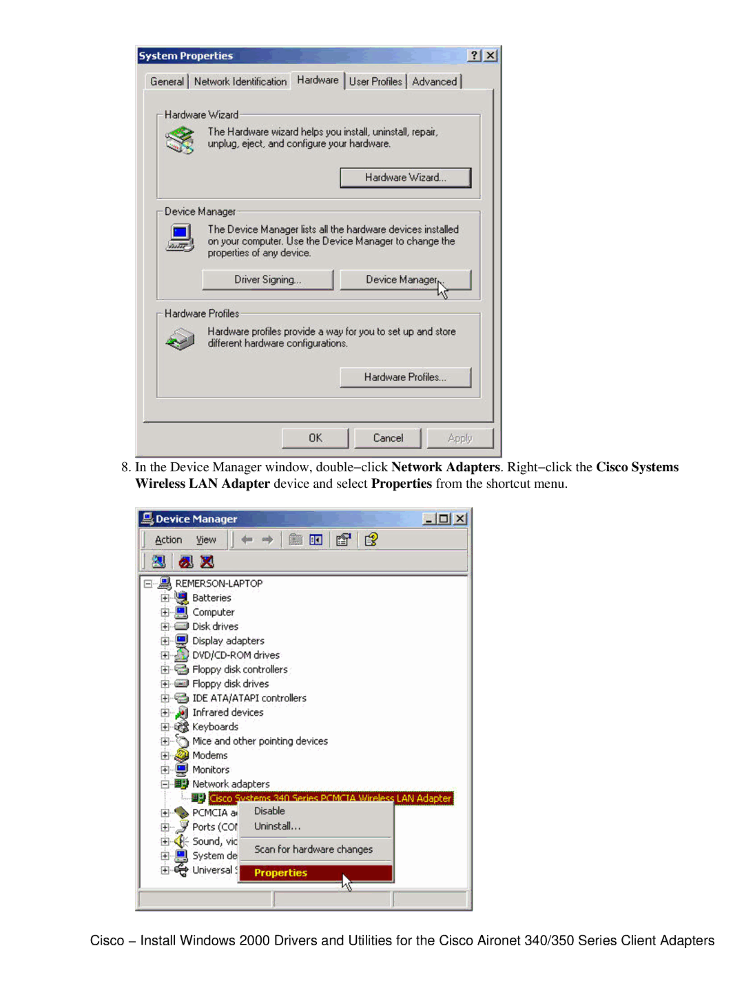 Cisco Systems 340, 350 manual 