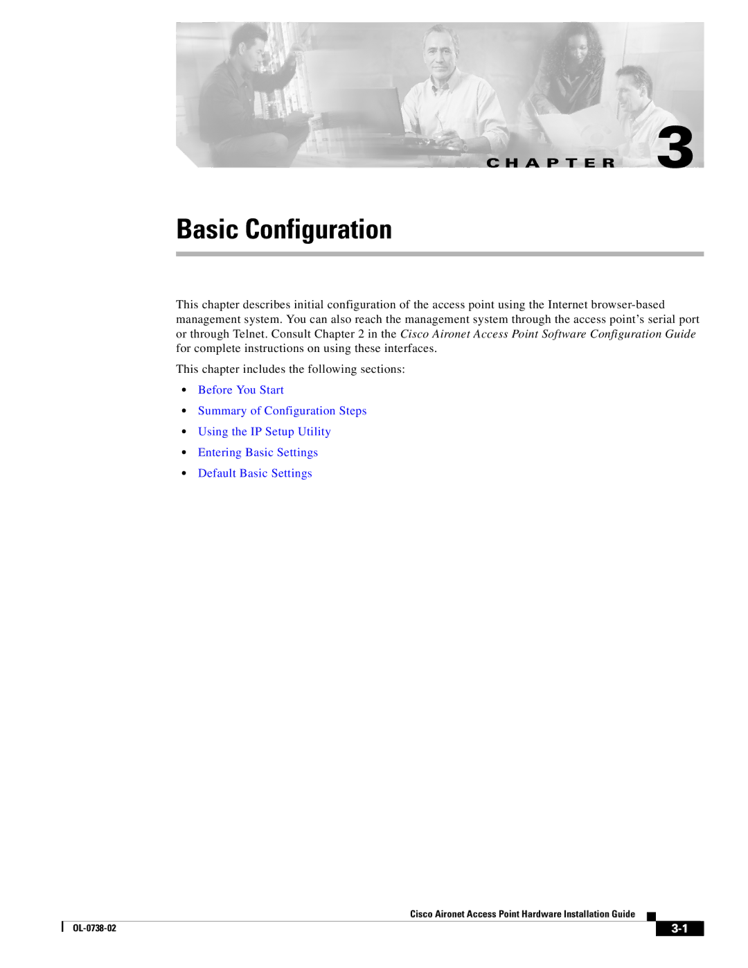 Cisco Systems 340, 350 manual Basic Configuration 