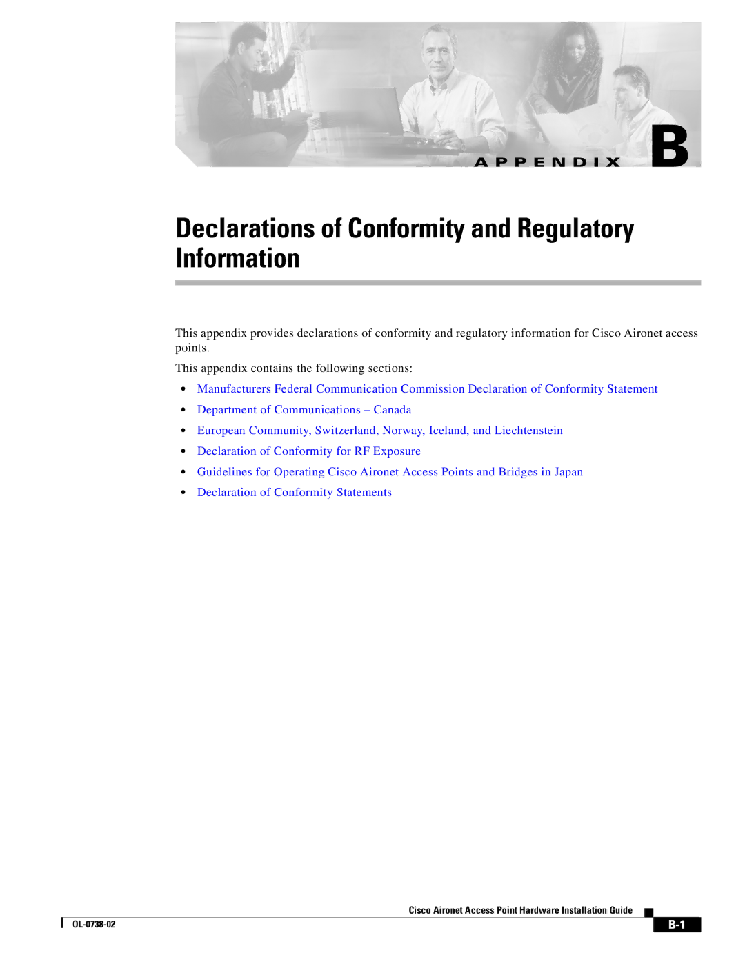 Cisco Systems 340, 350 manual Declarations of Conformity and Regulatory Information 