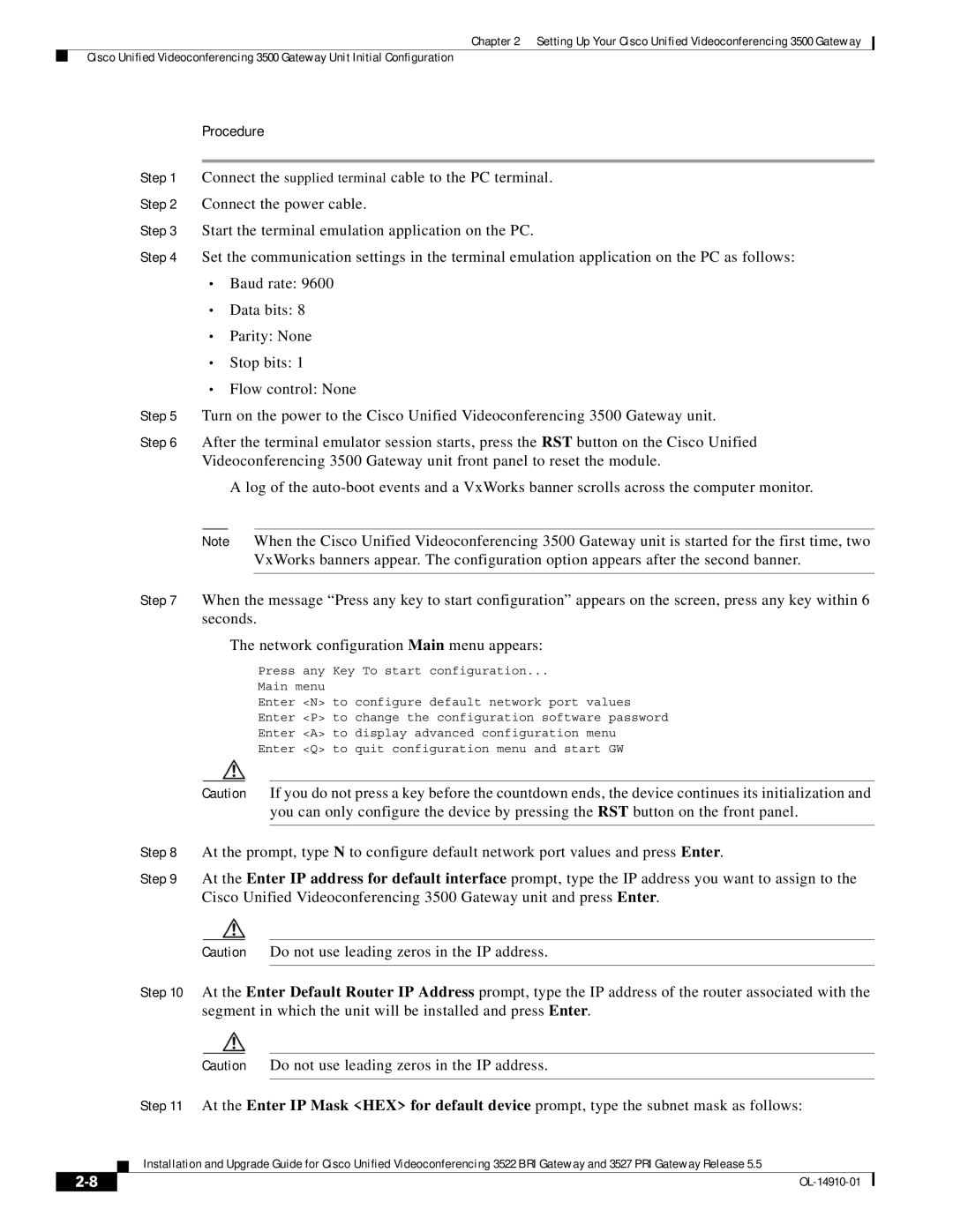 Cisco Systems 3527 PRI, 3522 BRI manual To change the configuration software password 