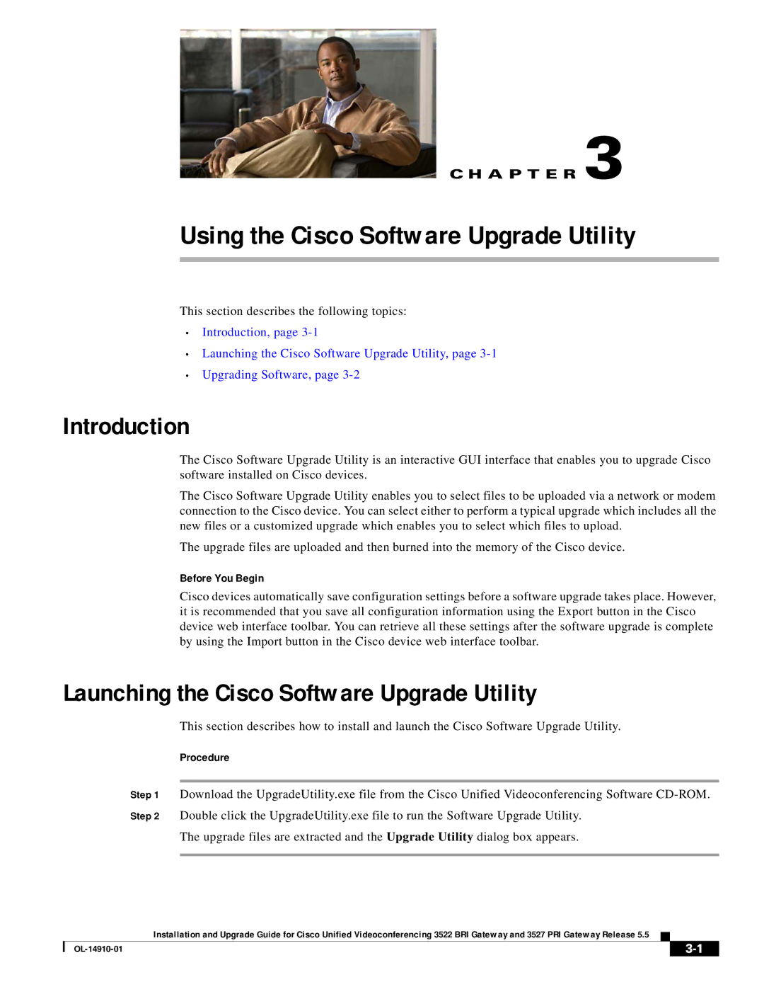 Cisco Systems 3522 BRI, 3527 PRI manual Using the Cisco Software Upgrade Utility, Introduction 