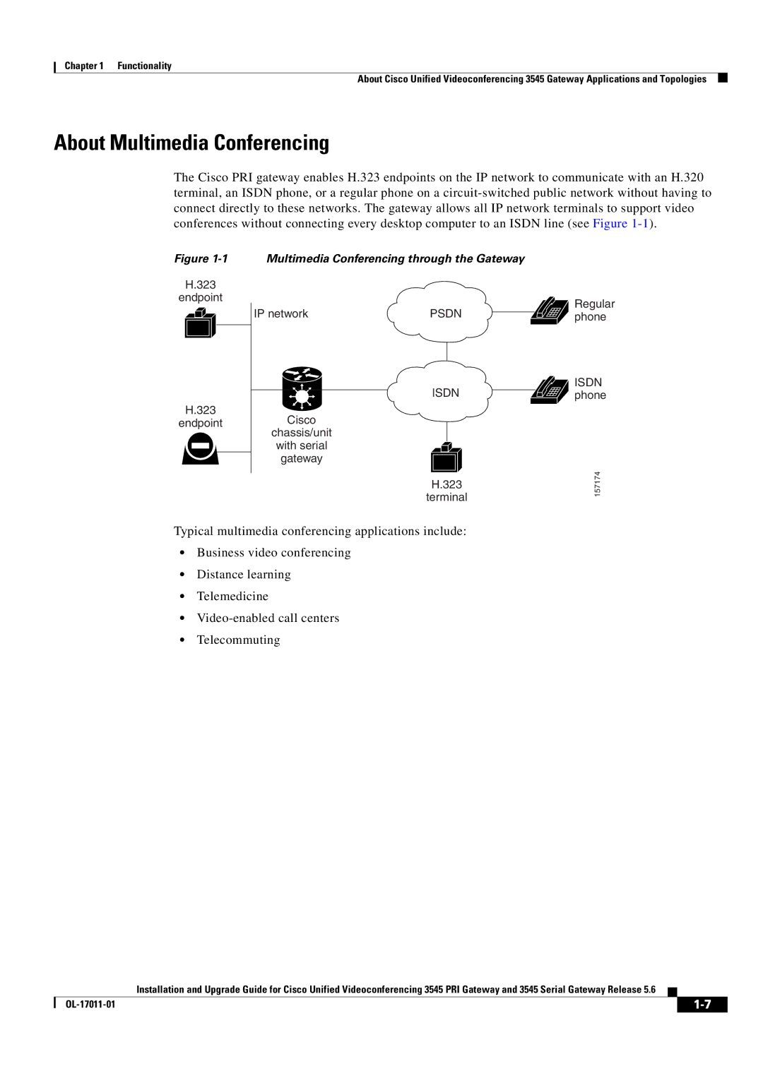 Cisco Systems 3545 Serial, 3545 PRI manual About Multimedia Conferencing, Multimedia Conferencing through the Gateway 