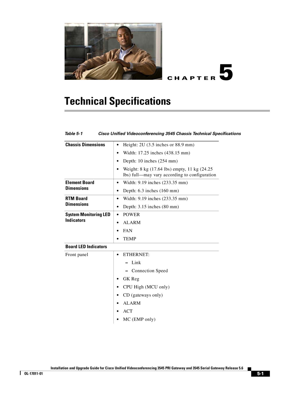 Cisco Systems 3545 Serial, 3545 PRI manual Technical Specifications, Ethernet, Alarm ACT 