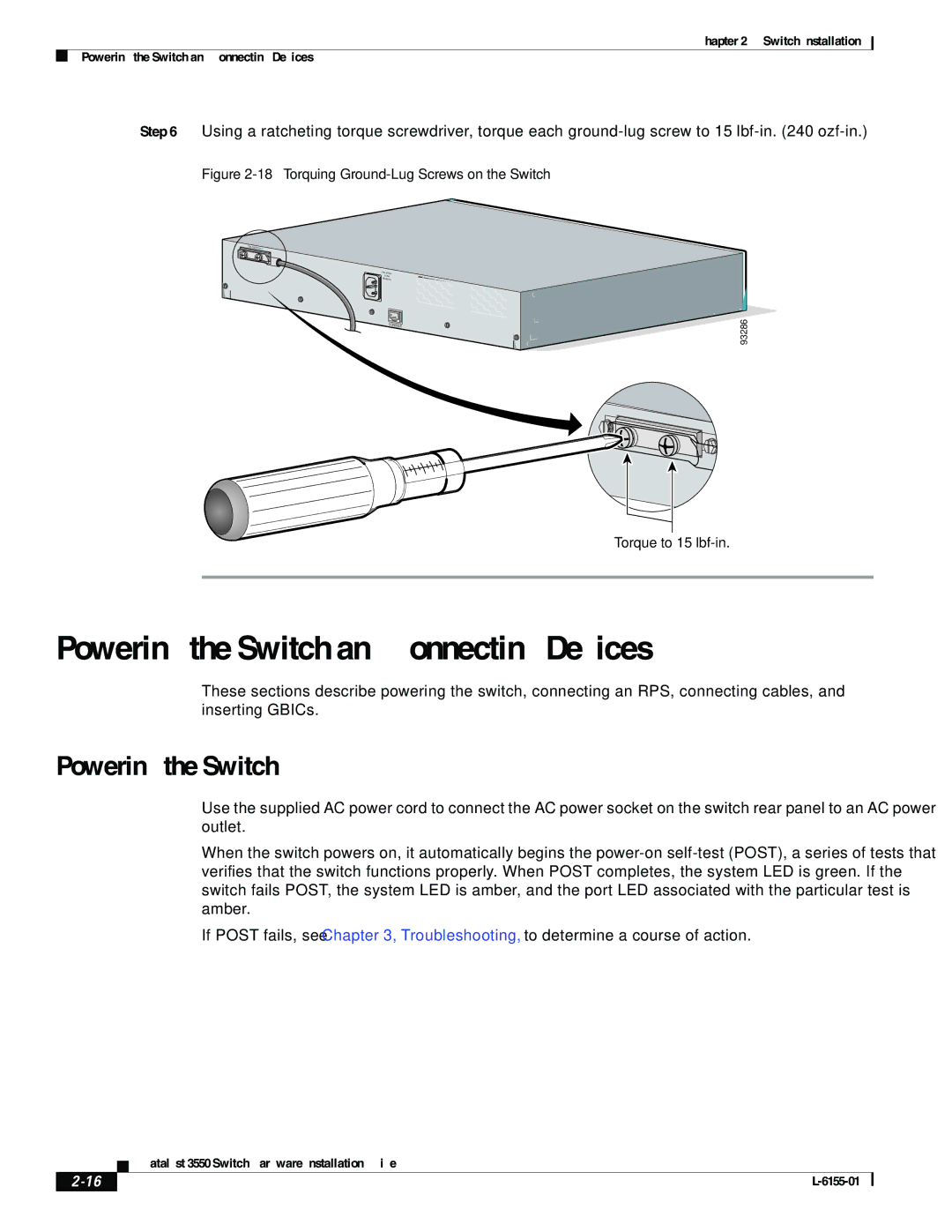 Cisco Systems 3550 manual Powering the Switch and Connecting Devices 