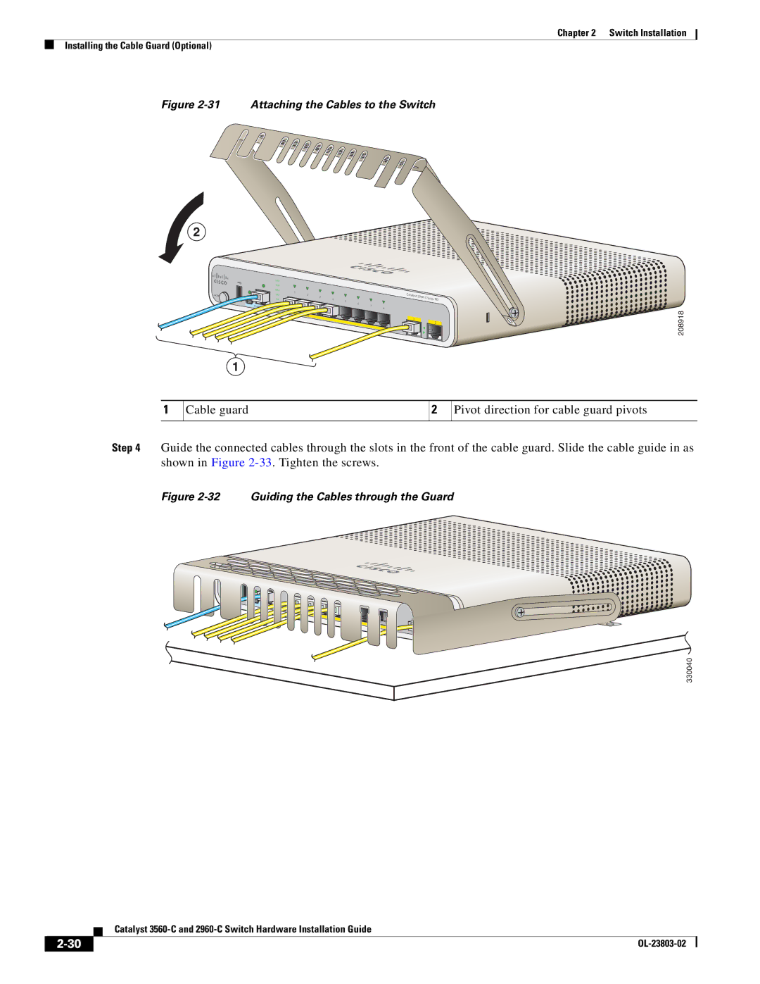 Cisco Systems 3560-C manual Attaching the Cables to the Switch 