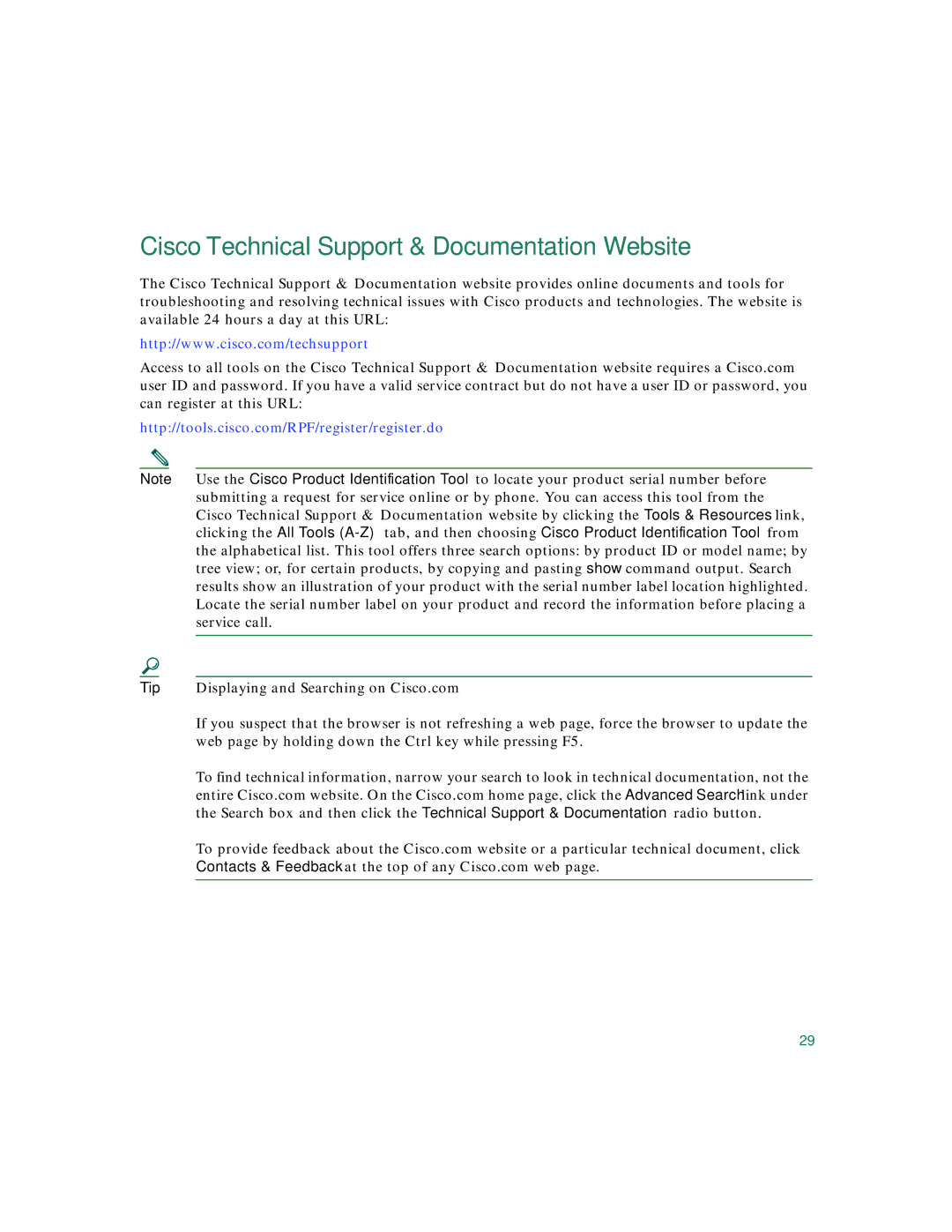 Cisco Systems 3560 warranty Cisco Technical Support & Documentation Website 