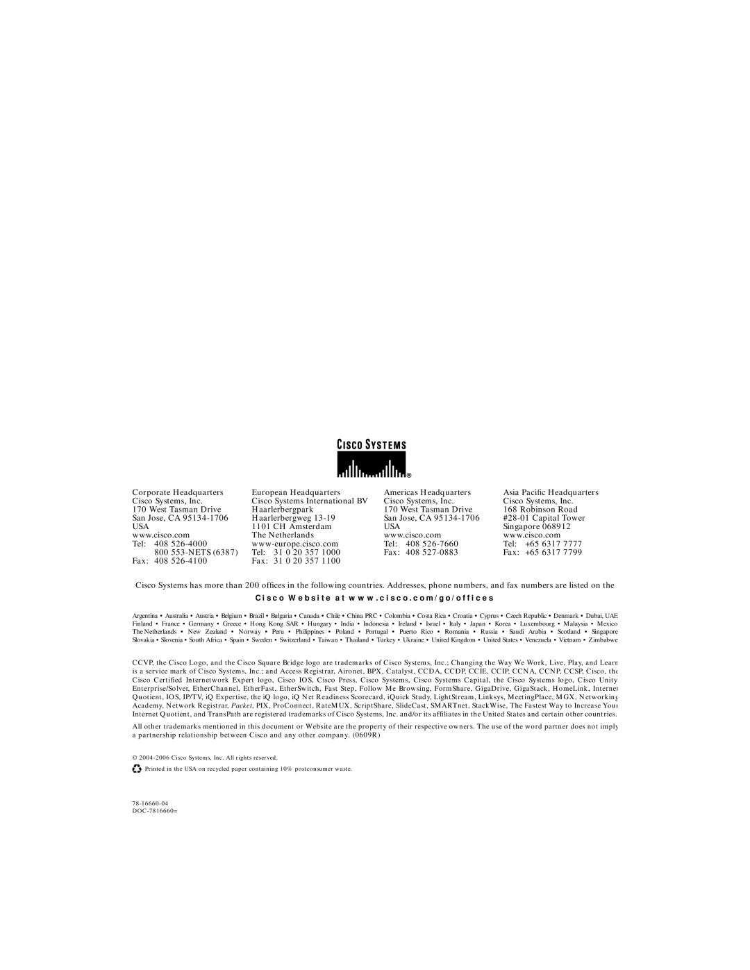 Cisco Systems 3560 warranty Usa 