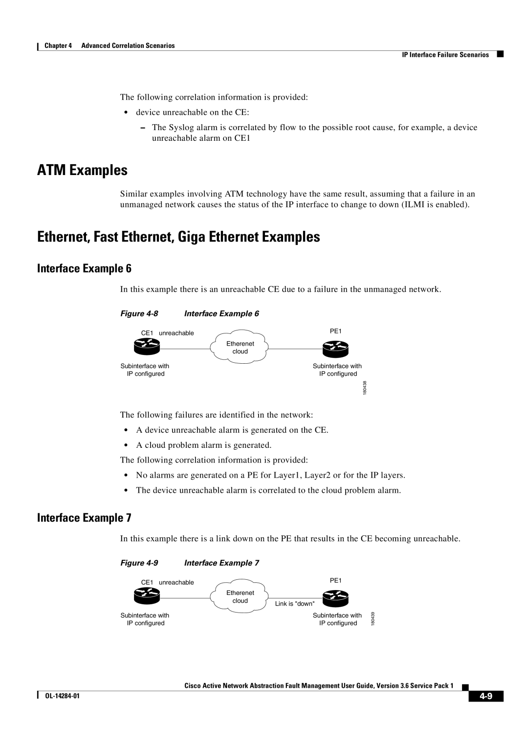 Cisco Systems 3.6 specifications ATM Examples, Ethernet, Fast Ethernet, Giga Ethernet Examples 