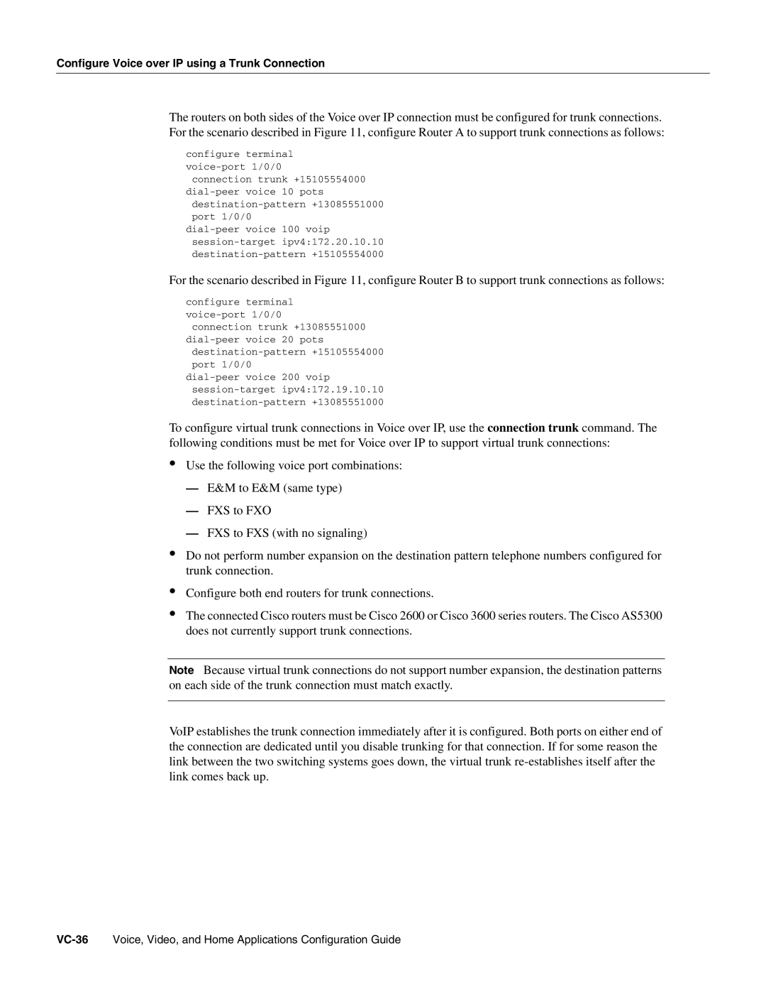 Cisco Systems 3600 manual VC-36Voice, Video, and Home Applications Configuration Guide 