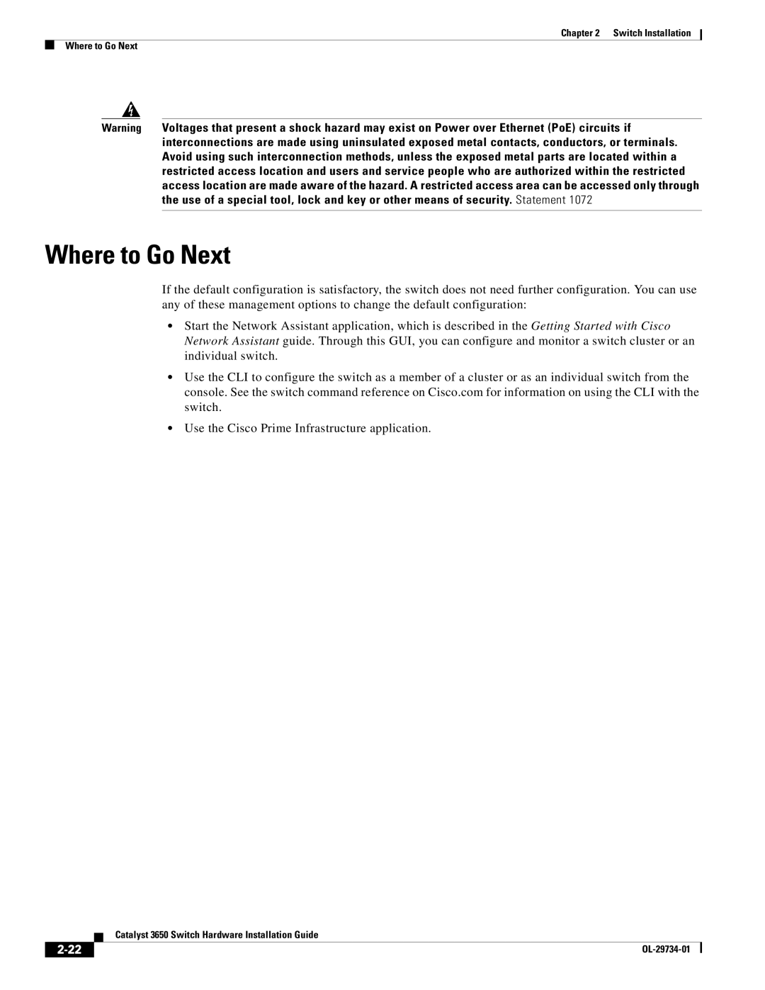 Cisco Systems 3650 manual Where to Go Next 