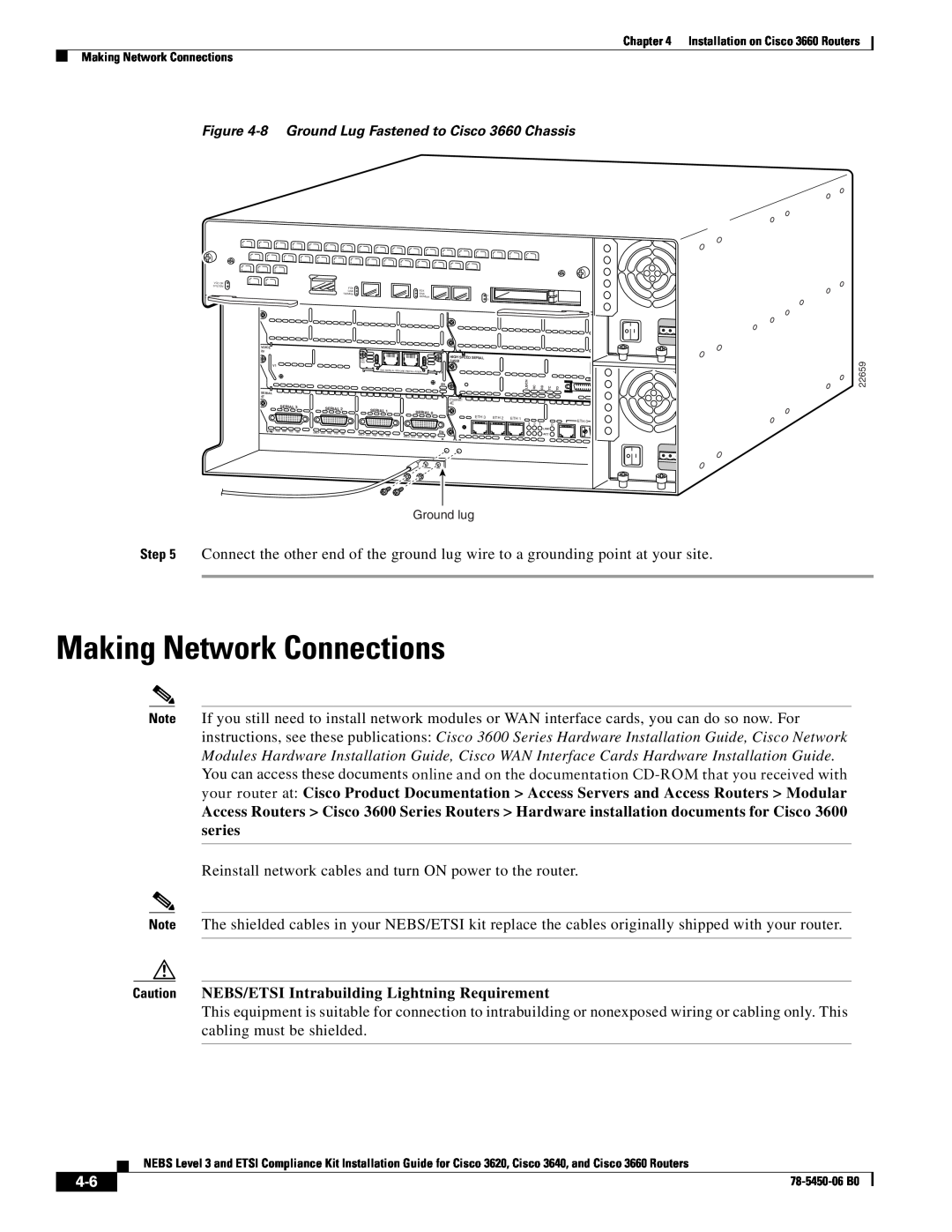 Cisco Systems 3660 manual Making Network Connections 