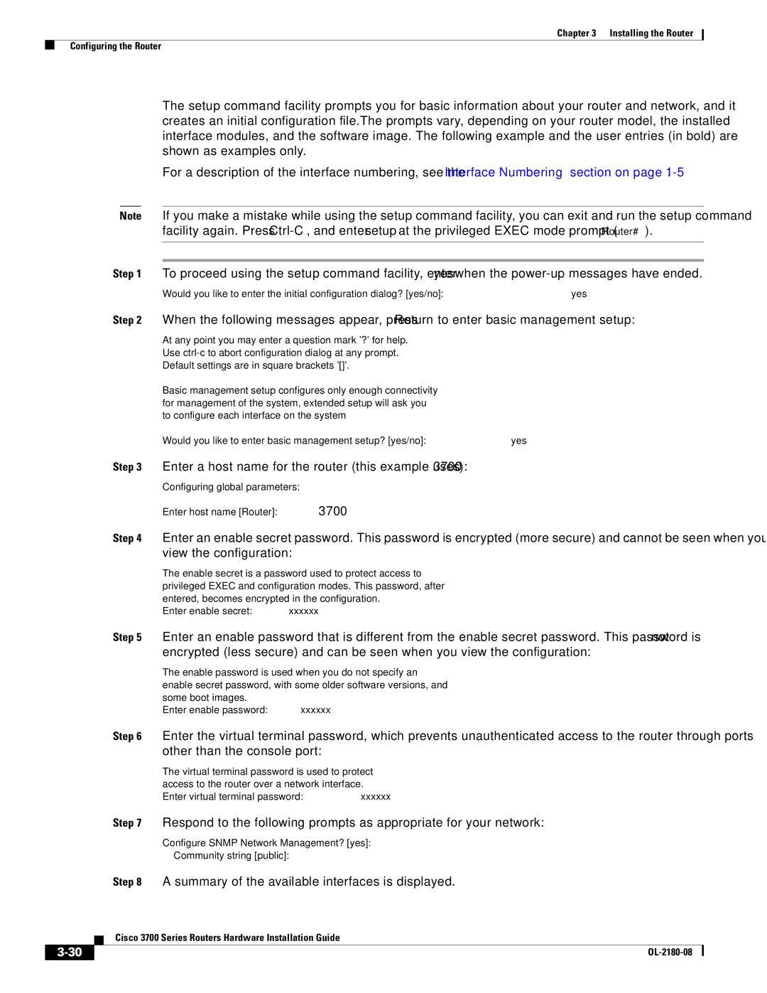 Cisco Systems 3700 Series manual Shown as examples only 