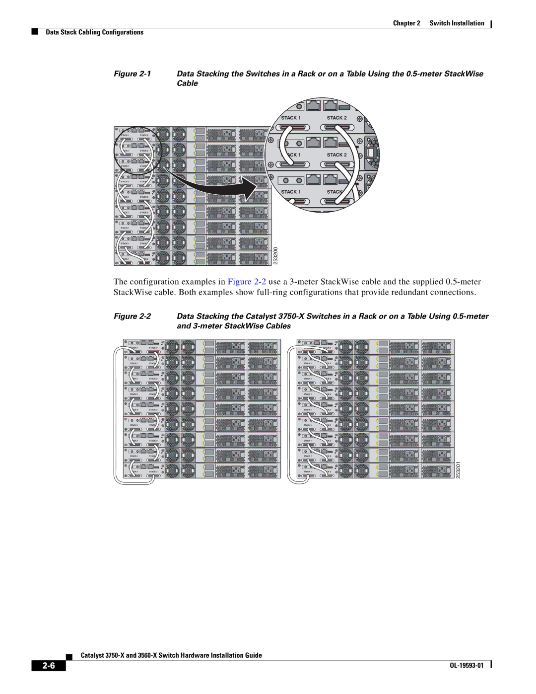 Cisco Systems 3750-X, 3560-X manual meter StackWise Cables 