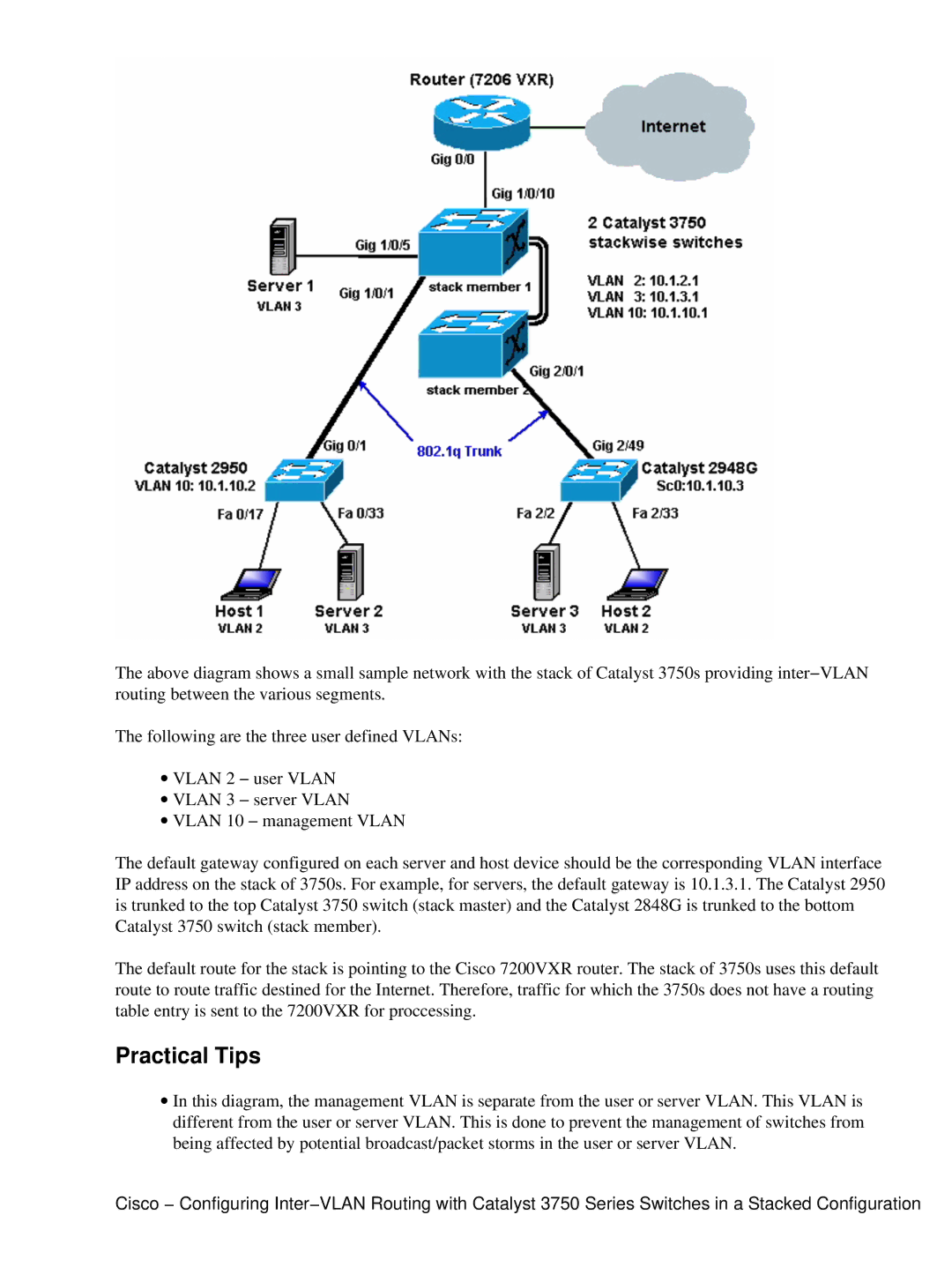 Cisco Systems 3750 manual Practical Tips 