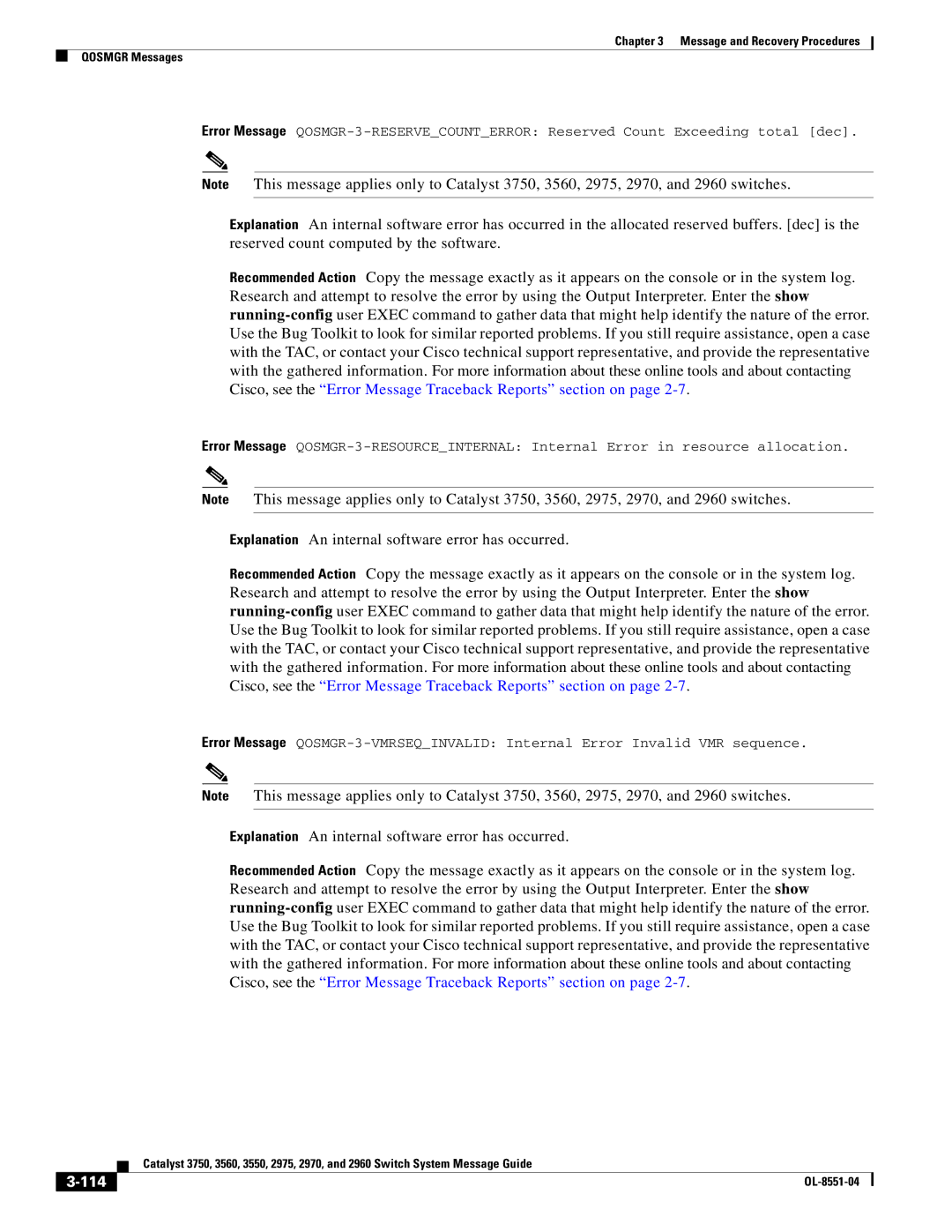 Cisco Systems 3750 manual 114 