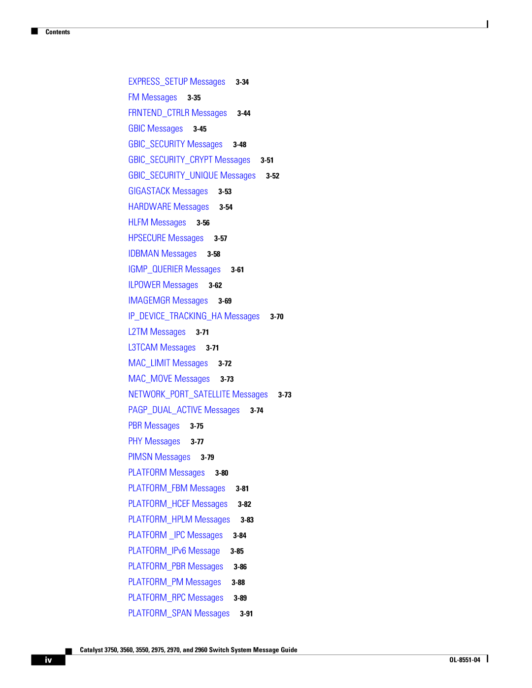 Cisco Systems 3750 manual Networkportsatellite Messages 