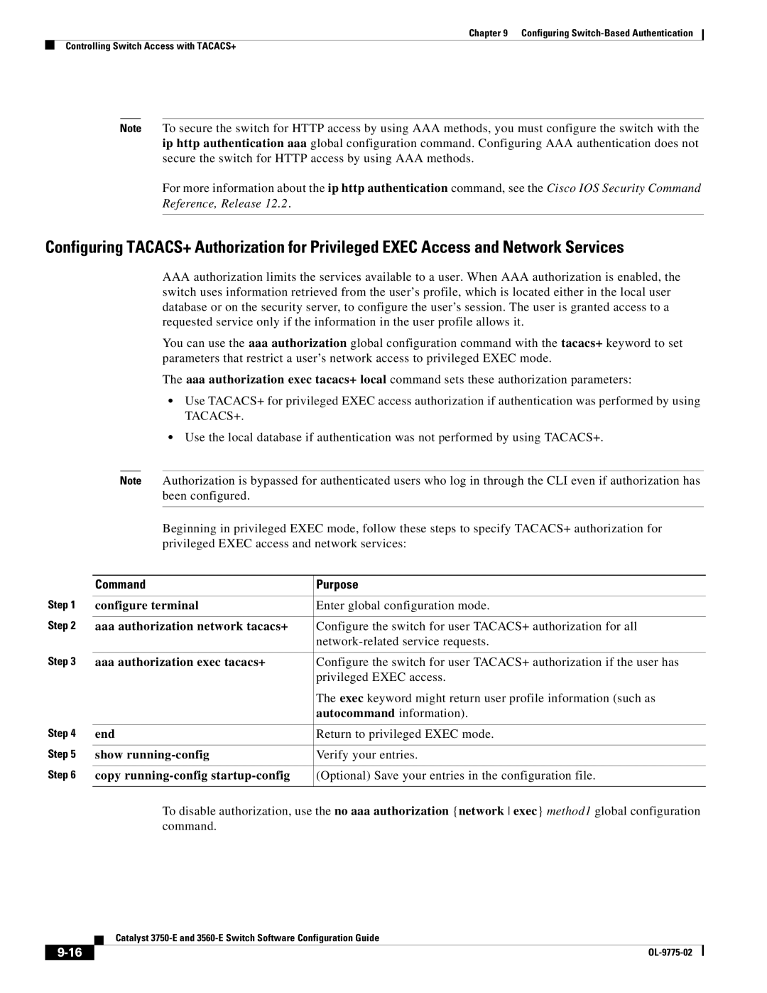 Cisco Systems 3750E manual Show running-config Verify your entries 