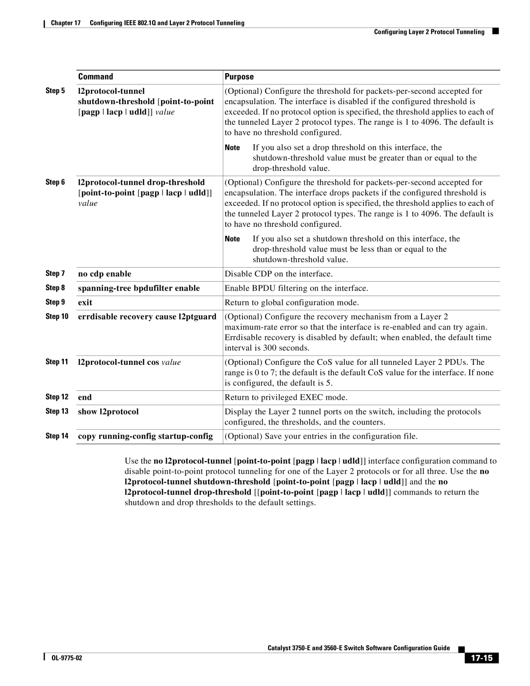 Cisco Systems 3750E manual 17-15 