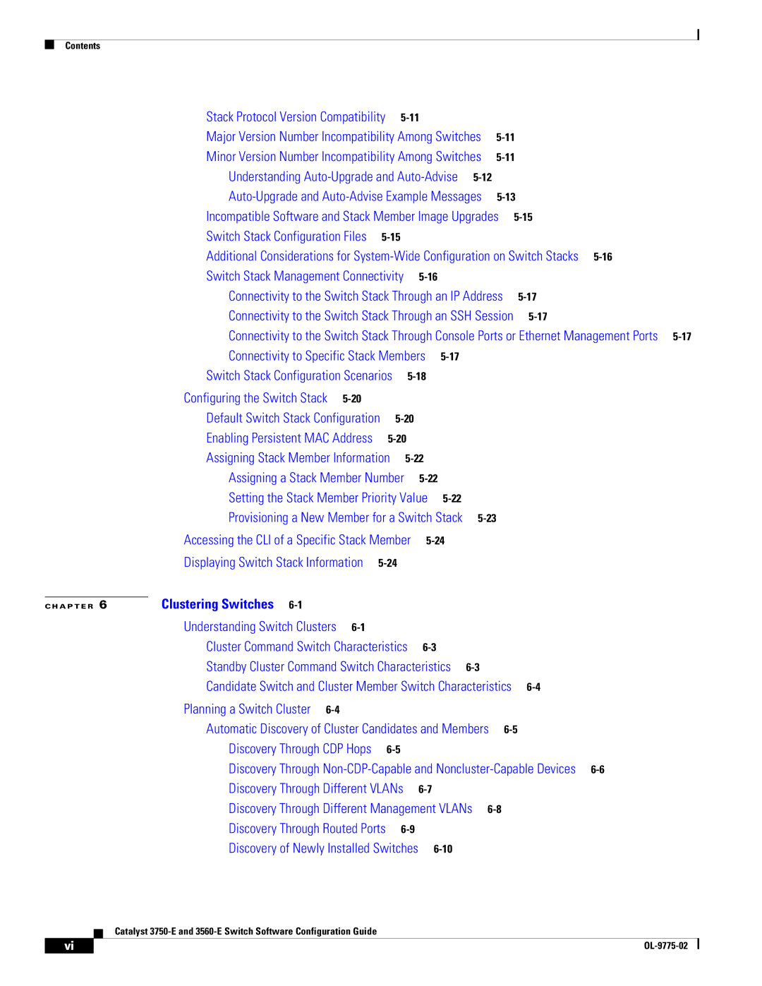 Cisco Systems 3750E manual Clustering Switches 