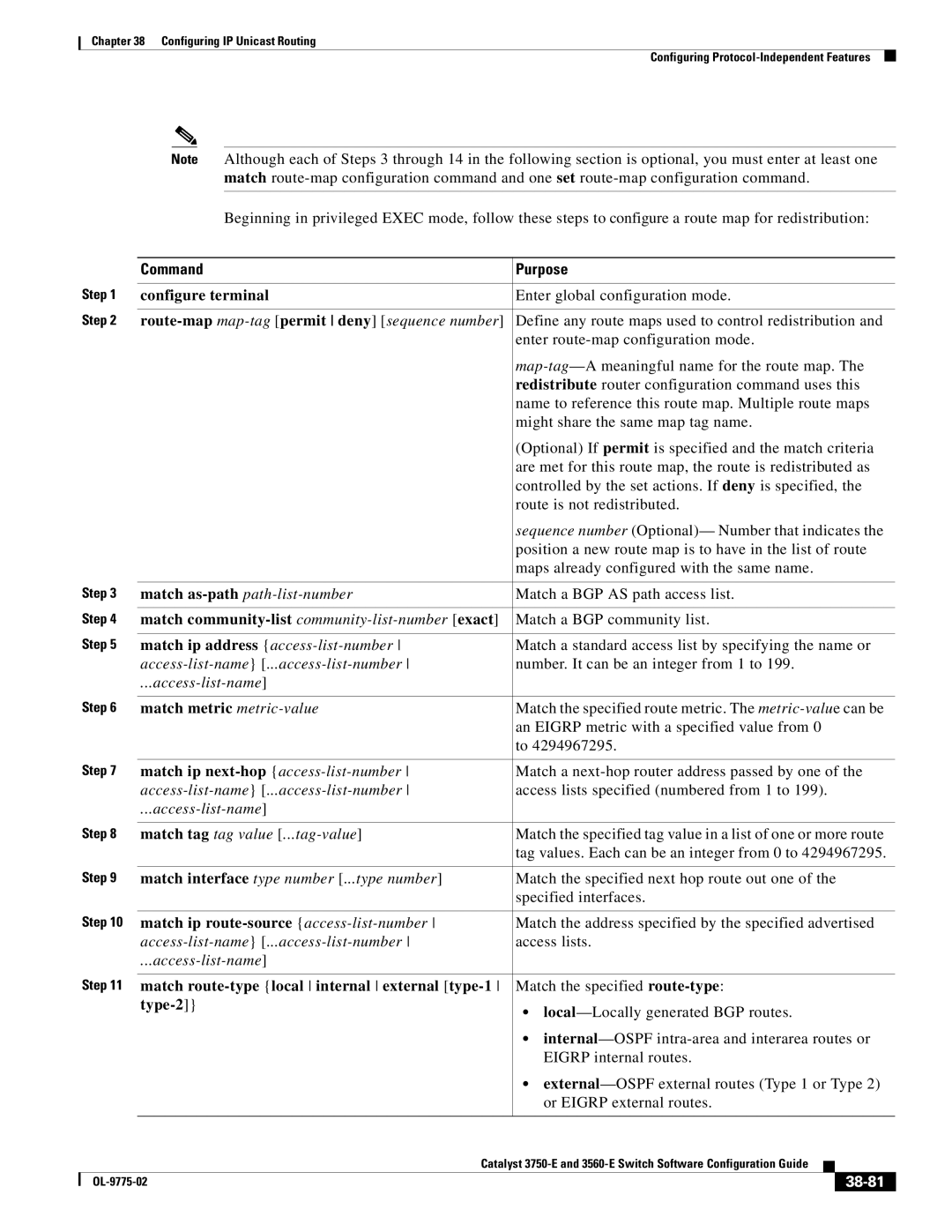 Cisco Systems 3750E manual 38-81 