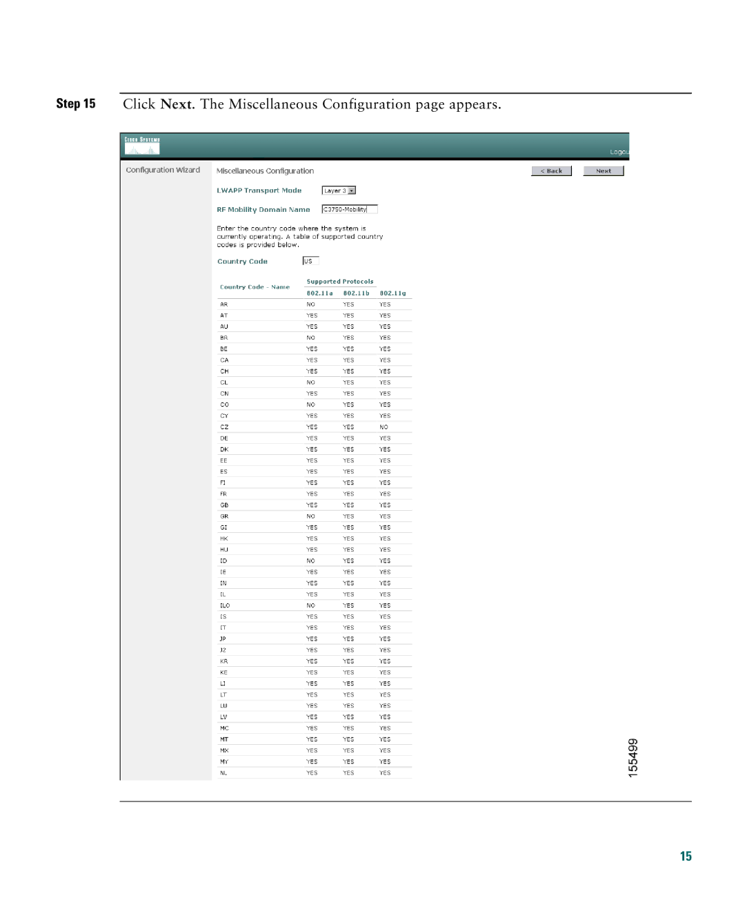 Cisco Systems 3750G manual Click Next. The Miscellaneous Configuration page appears 