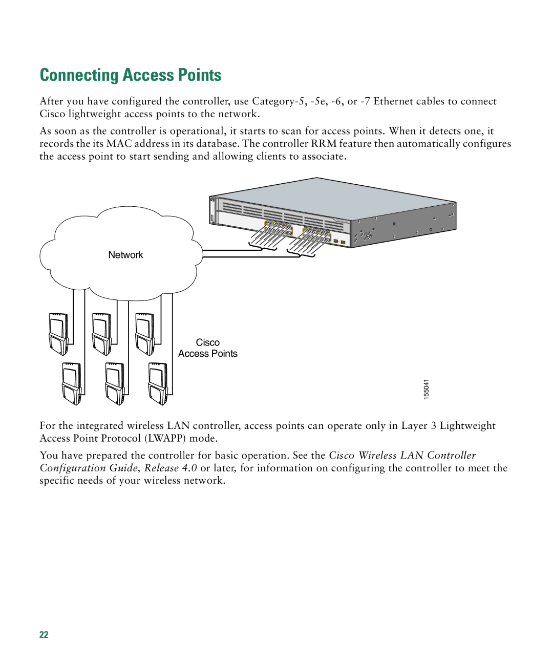 Cisco Systems 3750G manual Connecting Access Points 