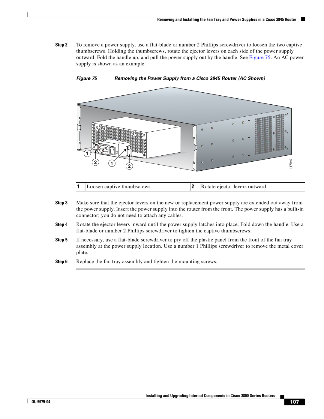 Cisco Systems 3800 Series warranty 107 