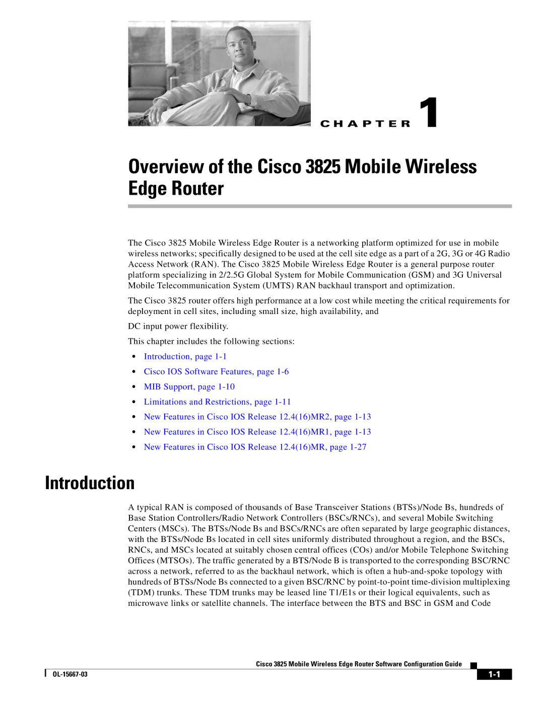 Cisco Systems 3825 manual Edge Router, Introduction 