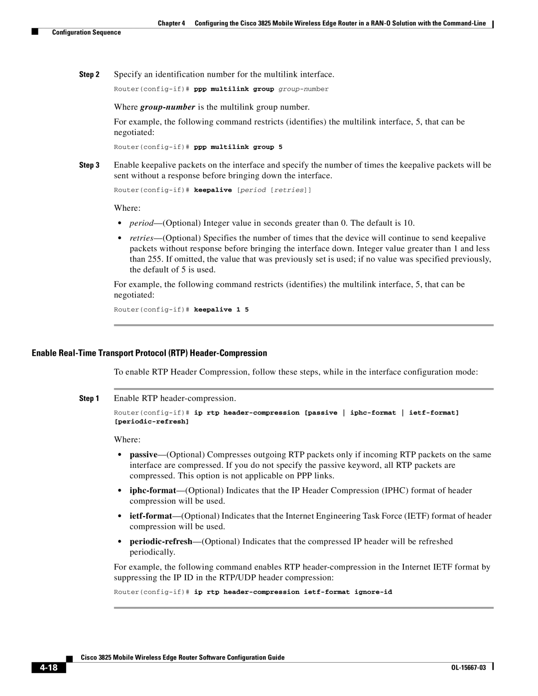 Cisco Systems 3825 manual Routerconfig-if# ppp multilink group group-number, Routerconfig-if#ppp multilink group 