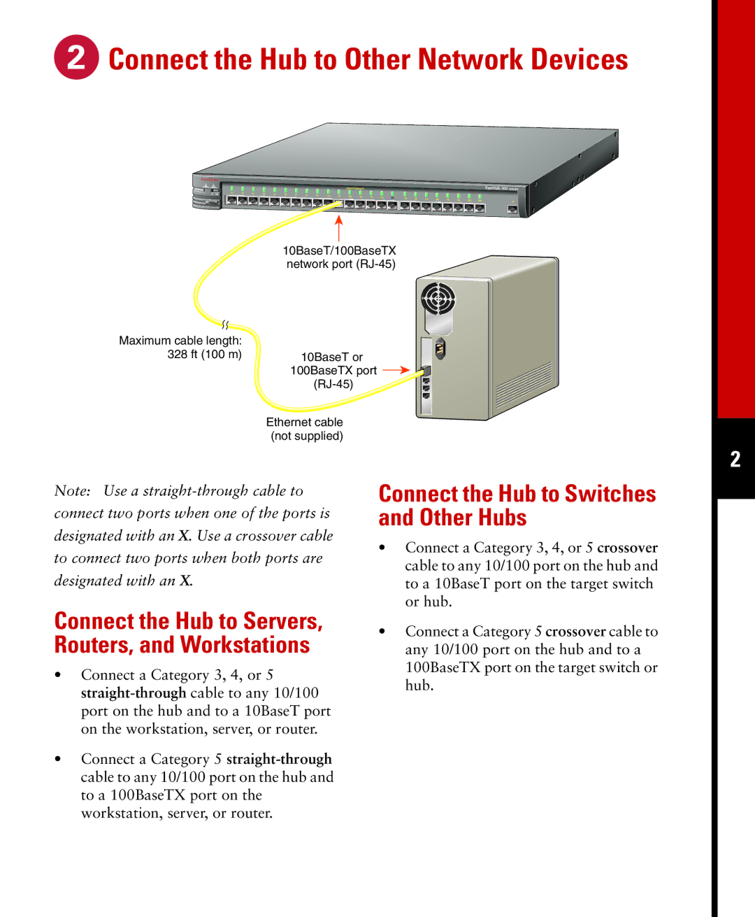 Cisco Systems 400 quick start Connect the Hub to Other Network Devices 