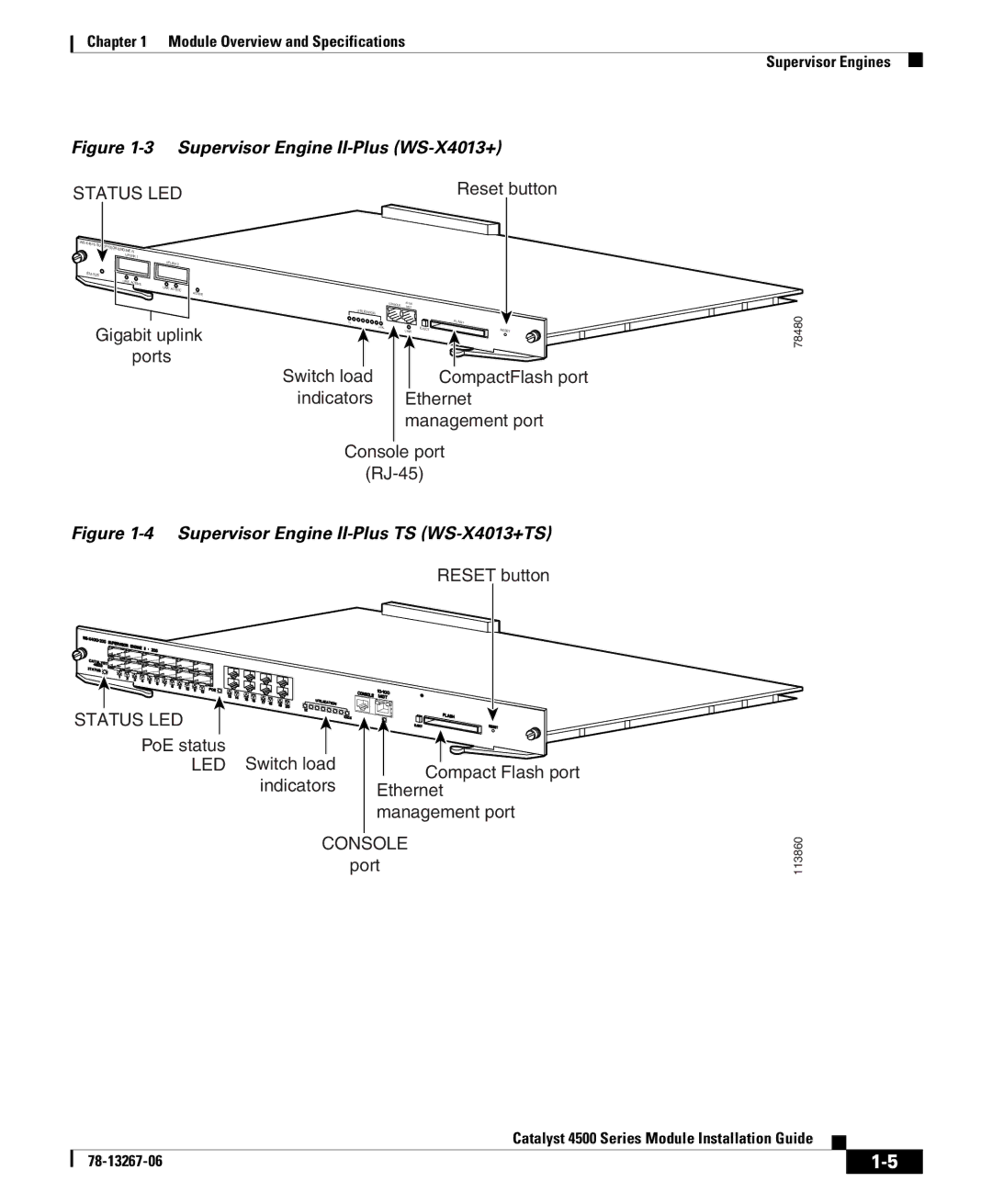 Cisco Systems 4000 specifications Supervisor Engine II-Plus WS-X4013+ 