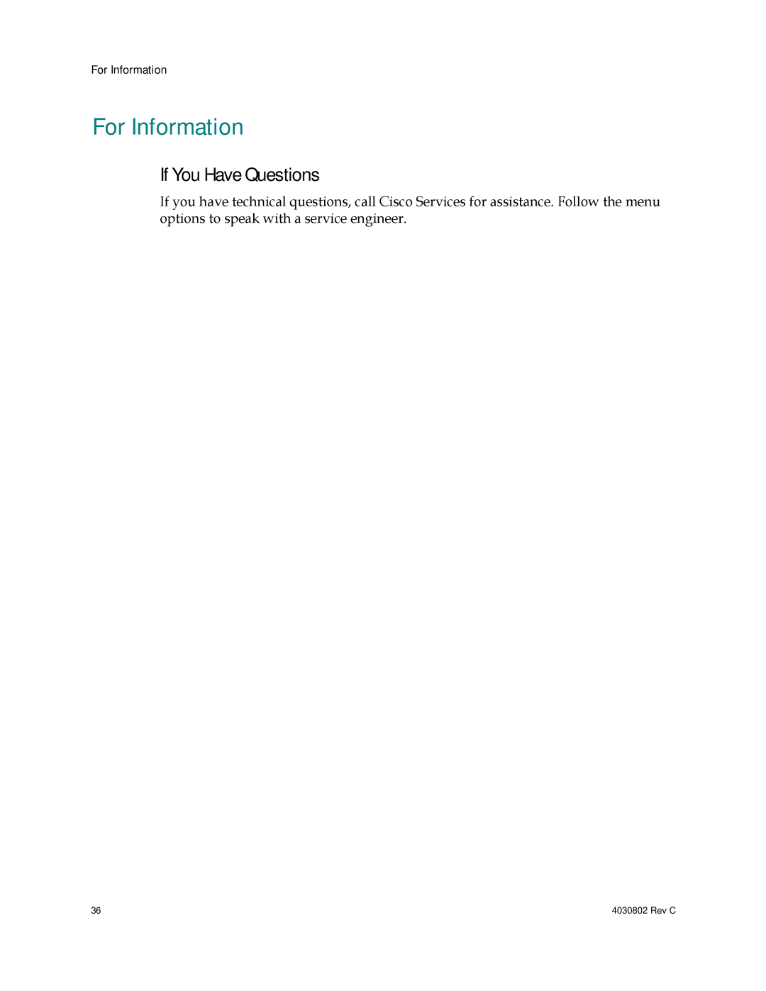 Cisco Systems 4027668, AAC400210112234 important safety instructions For Information, If You Have Questions 