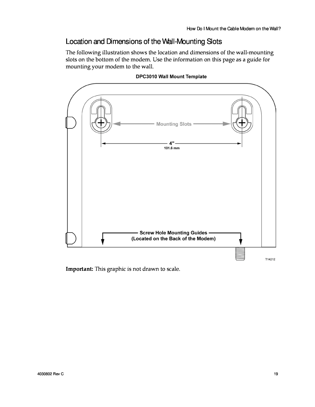 Cisco Systems AAC400210112234, 4027668 Location and Dimensions of the Wall-Mounting Slots, Rev C 