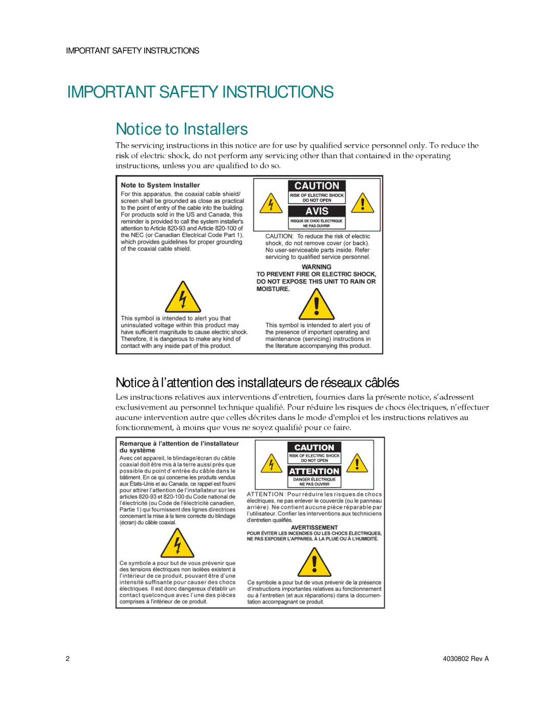 Cisco Systems 4027673 important safety instructions Important Safety Instructions 