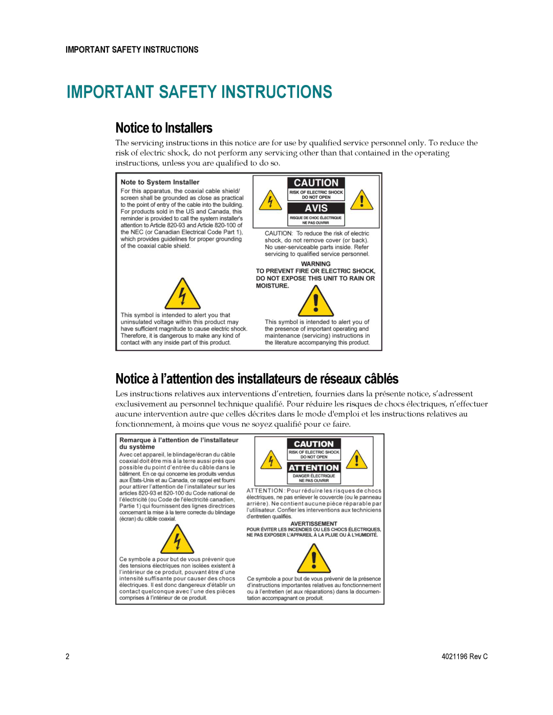 Cisco Systems 4034441 important safety instructions Important Safety Instructions 