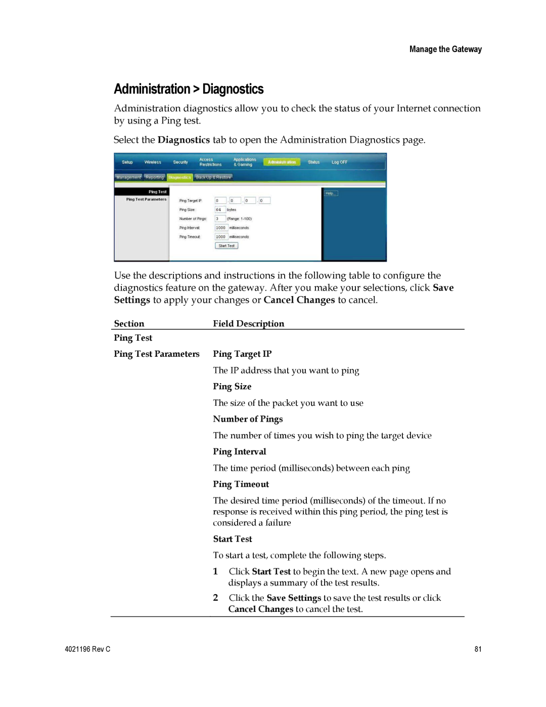 Cisco Systems 4034441 important safety instructions Administration Diagnostics 