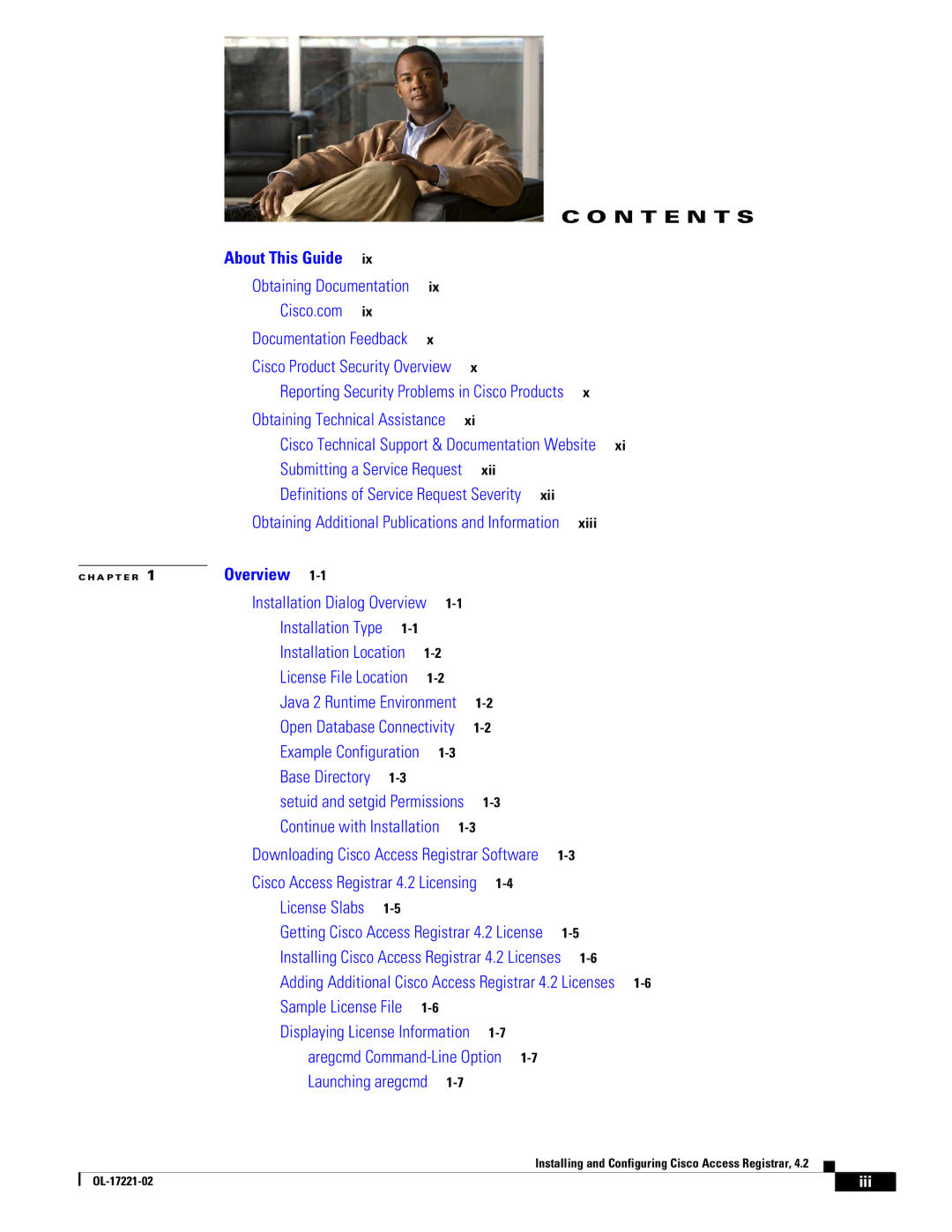 Cisco Systems 4.2 manual N T E N T S 