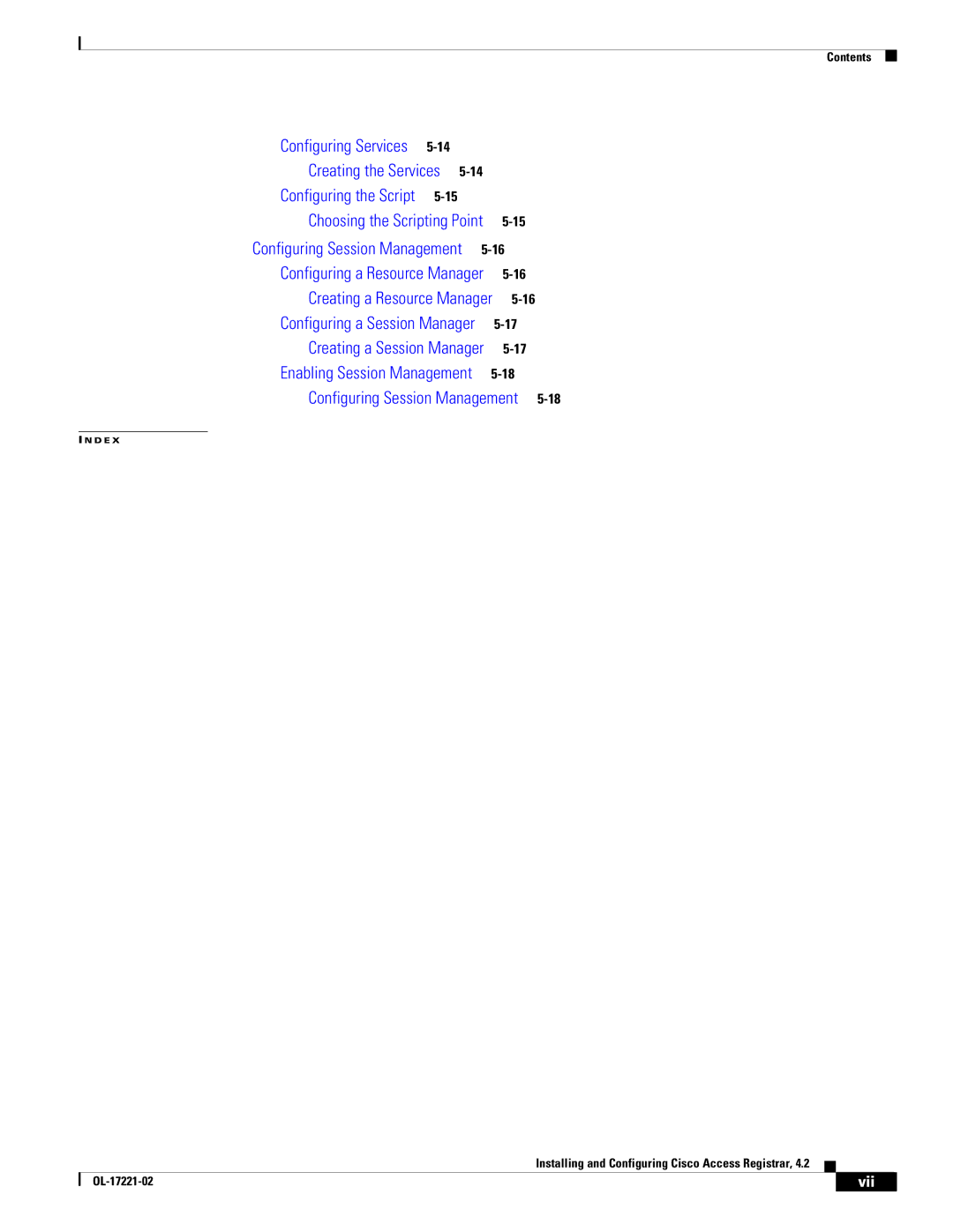 Cisco Systems 4.2 manual Configuring Session Management 