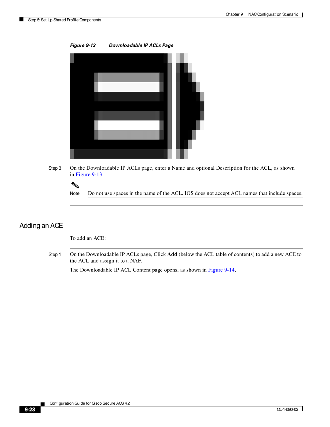 Cisco Systems 4.2 manual Adding an ACE, Downloadable IP ACLs 