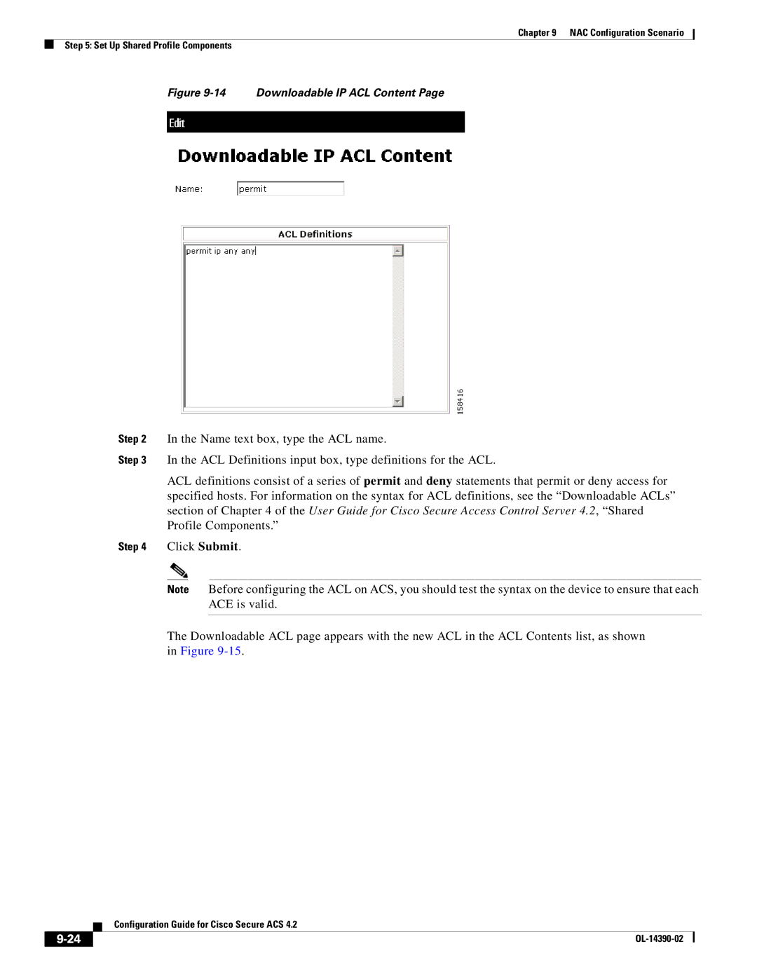 Cisco Systems 4.2 manual Downloadable IP ACL Content 