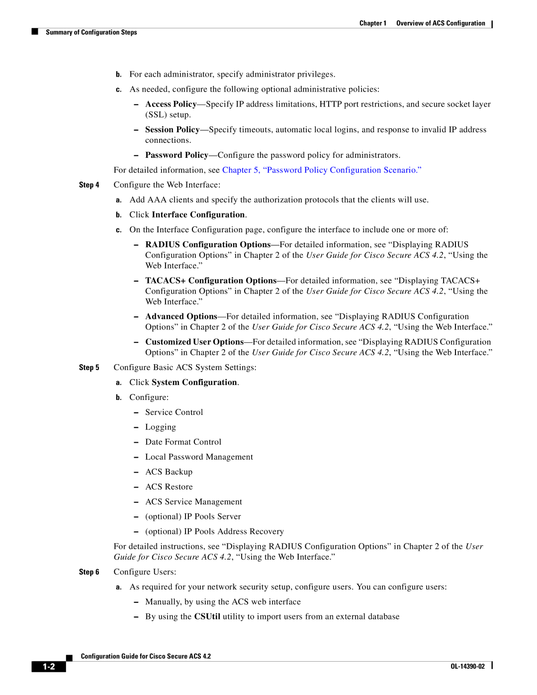 Cisco Systems 4.2 manual Click Interface Configuration, Click System Configuration 