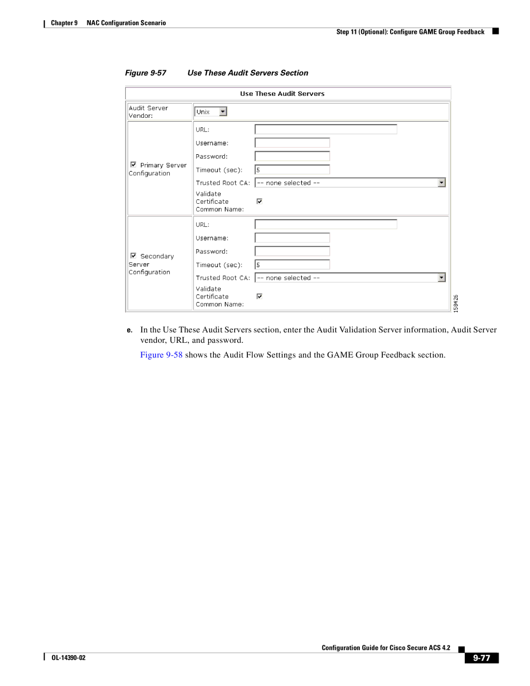 Cisco Systems 4.2 manual Use These Audit Servers Section 