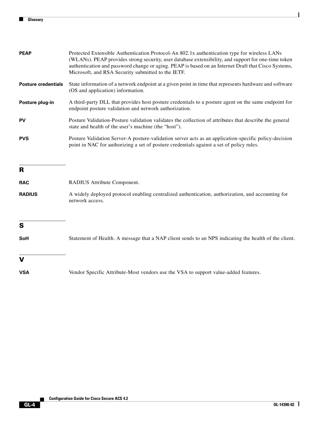 Cisco Systems 4.2 manual Microsoft, and RSA Security submitted to the Ietf, Radius Attribute Component, Network access 