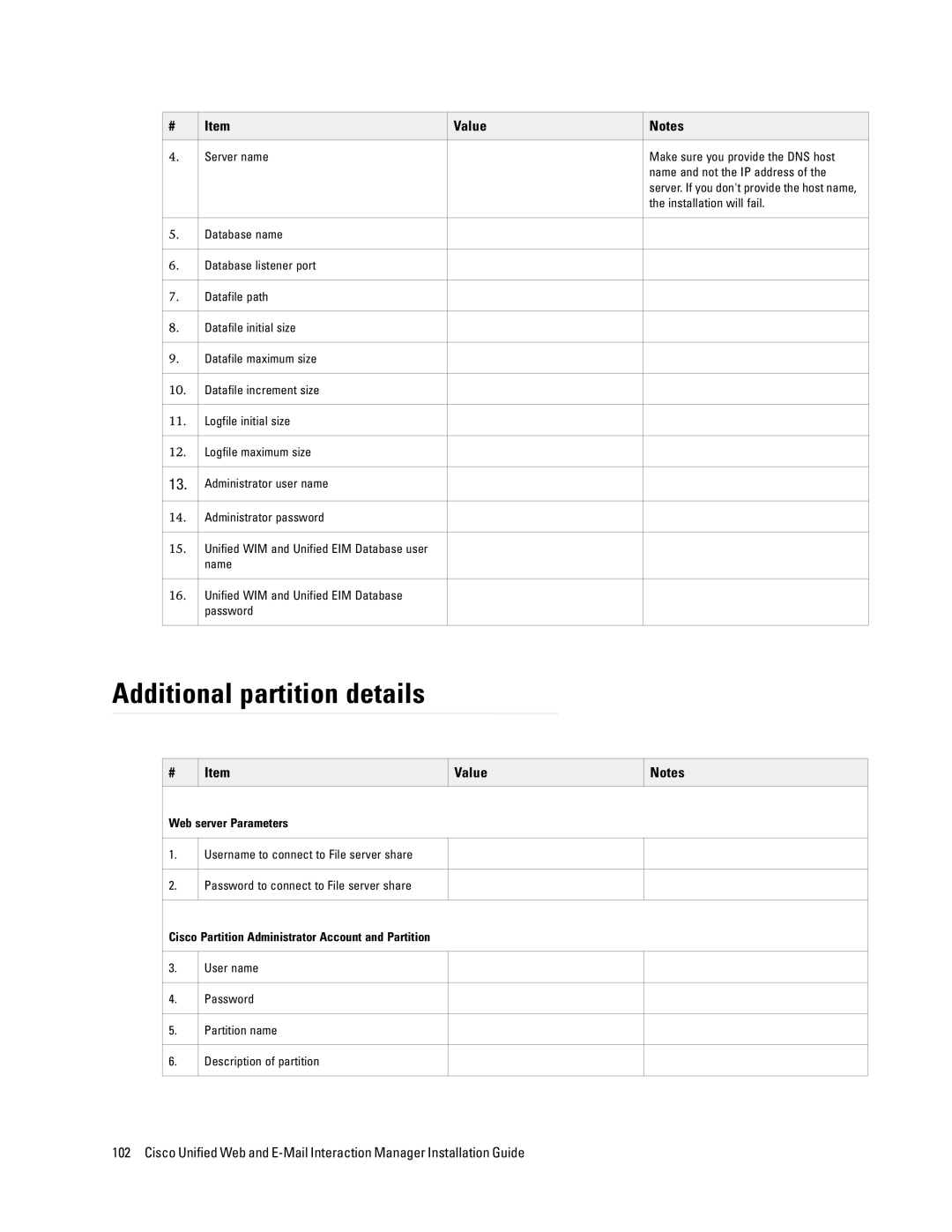 Cisco Systems 4.2(1) manual Additional partition details 