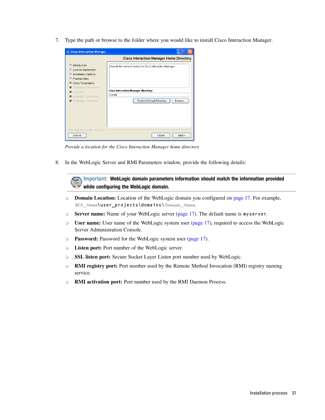 Cisco Systems 4.2(1) manual BEAHome\userprojects\domains\DomainName 