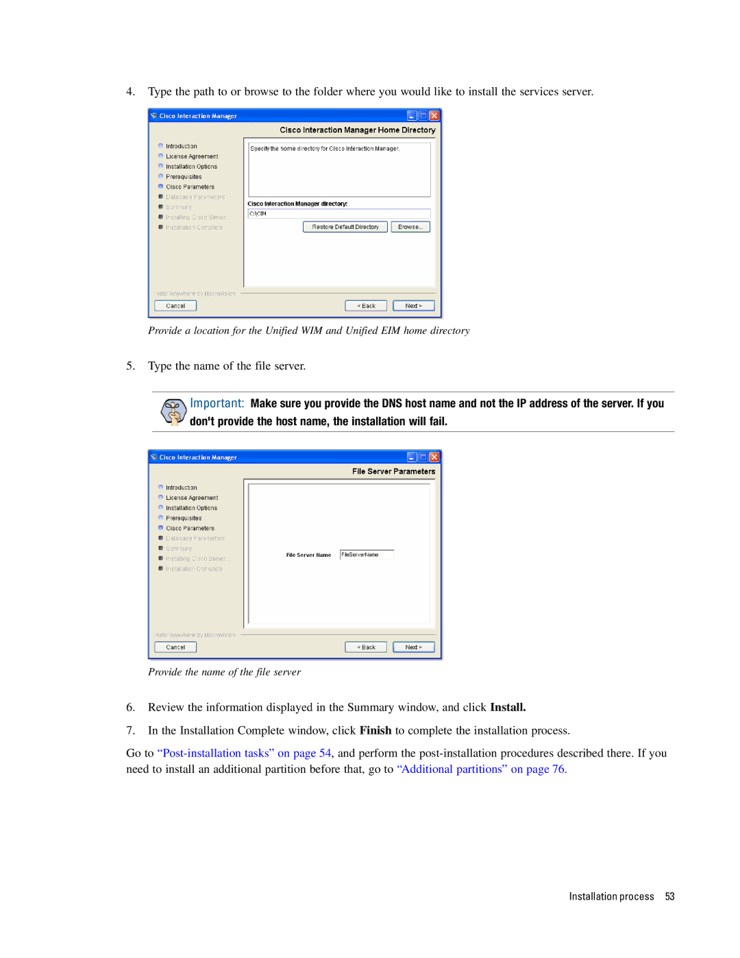 Cisco Systems 4.2(1) manual Type the name of the file server 