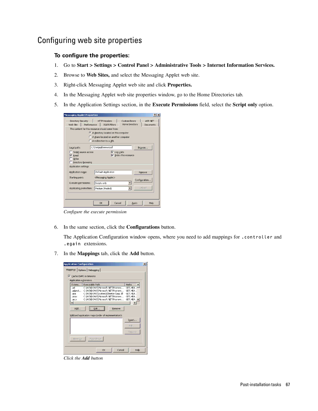 Cisco Systems 4.2(1) manual Configuring web site properties, To configure the properties 