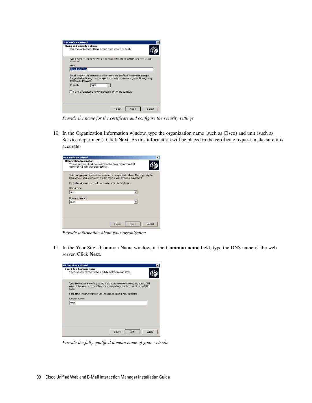 Cisco Systems 4.2(1) manual Provide information about your organization 