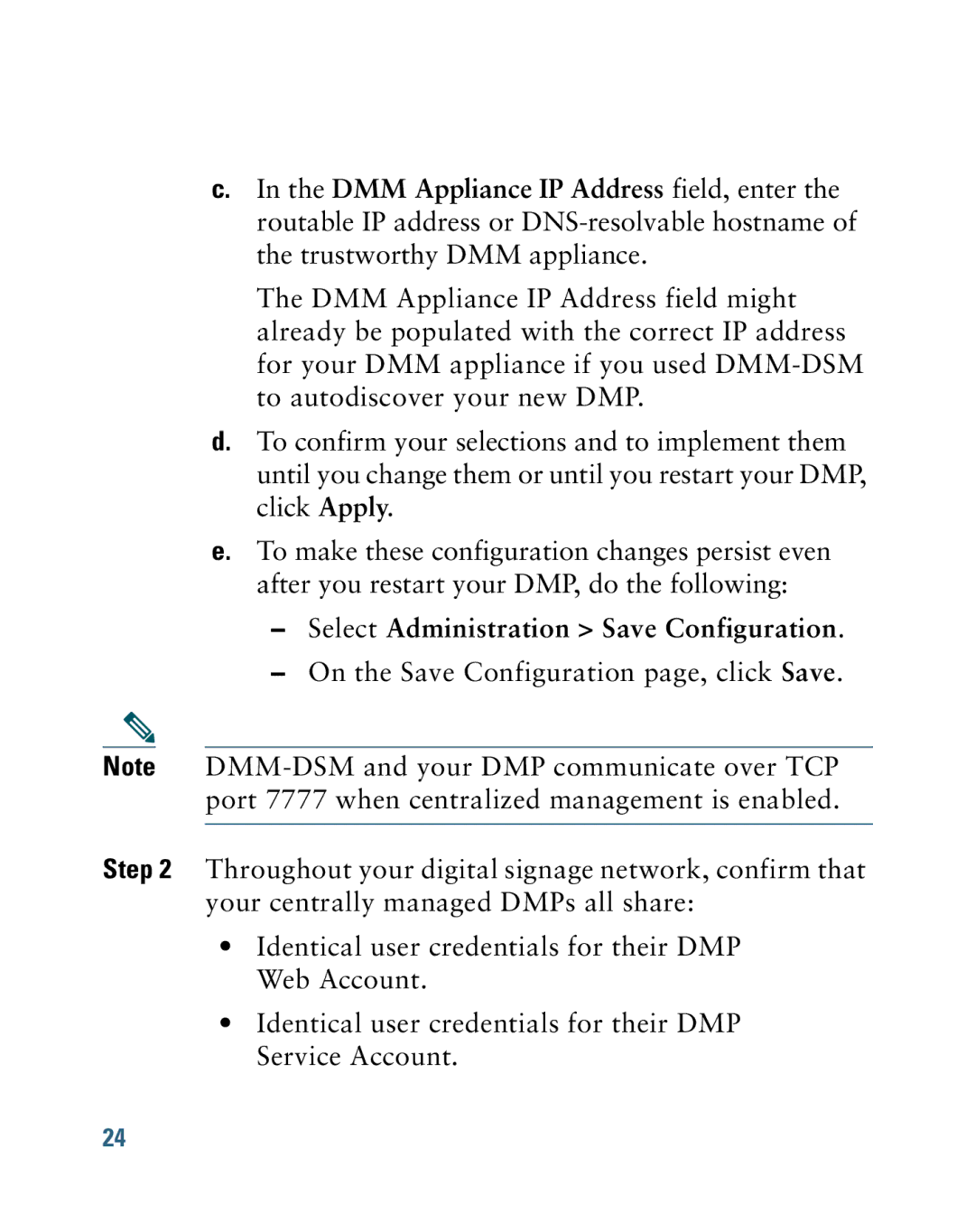 Cisco Systems 4305G quick start Select Administration Save Configuration 